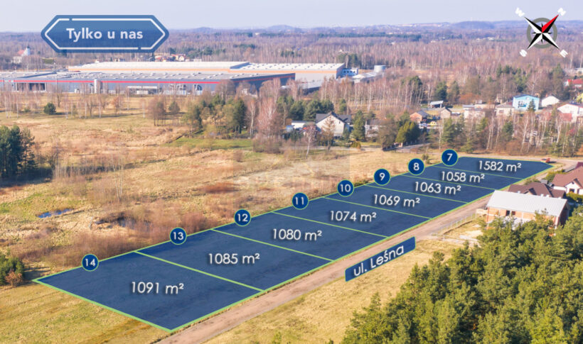 Działka na Sprzedaż, 1058.00m2, Zawada - 3