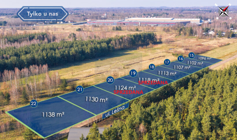Działka na Sprzedaż, 1058.00m2, Zawada - 1