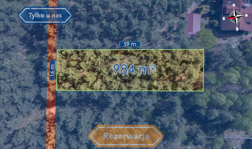 Działka na Sprzedaż, 984.00m2, Władysławów - 0