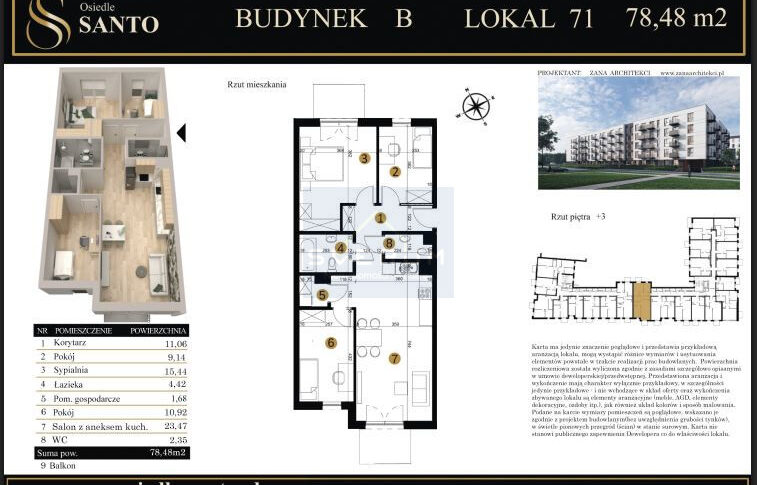 Mieszkanie na Sprzedaż, 78.48m2, Częstochowa-Śródmieście - 1