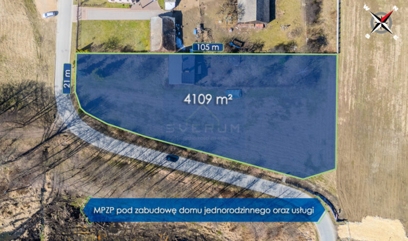 Działka na Sprzedaż, 4104.00m2, Kłomnice - 4