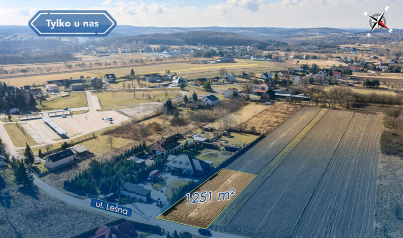 Działka na Sprzedaż, 1251.00m2, Cegielnia - 3
