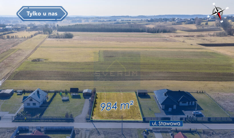 Działka na Sprzedaż, 984.00m2, Pińczyce - 3