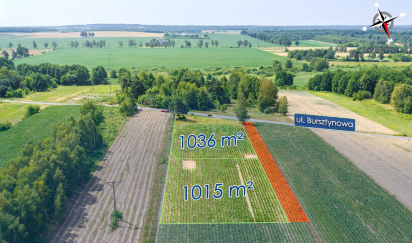 Działka na Sprzedaż, 1036.00m2, Lubojenka - 3