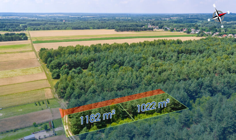 Działka na Sprzedaż, 1022.00m2, Długi Kąt - 3