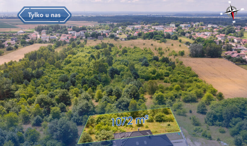 Działka na Sprzedaż, 1072.00m2, Dąbrowa Zielona - 1