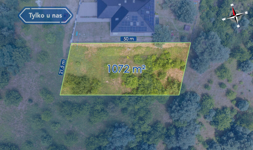 Działka na Sprzedaż, 1072.00m2, Dąbrowa Zielona - 0