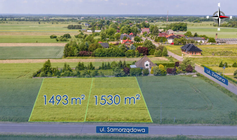Działka na Sprzedaż, 1493.00m2, Mykanów - 1