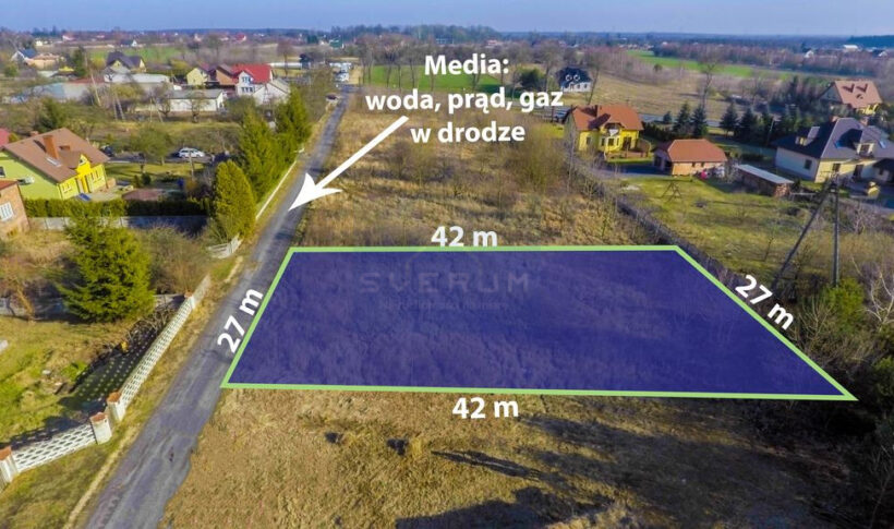 Działka na Sprzedaż, 1138.00m2, Chorzenice - 2