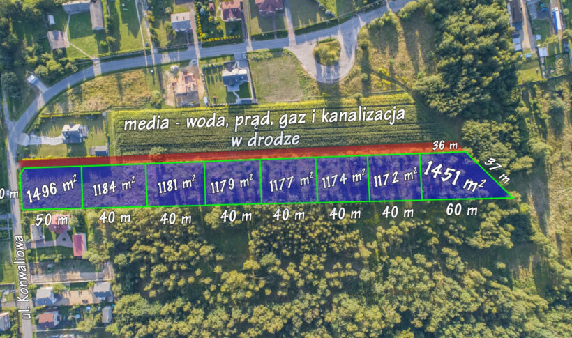 Działka na Sprzedaż, 1451.00m2, Poczesna - 1
