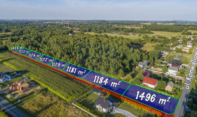Działka na Sprzedaż, 1451.00m2, Poczesna - 2