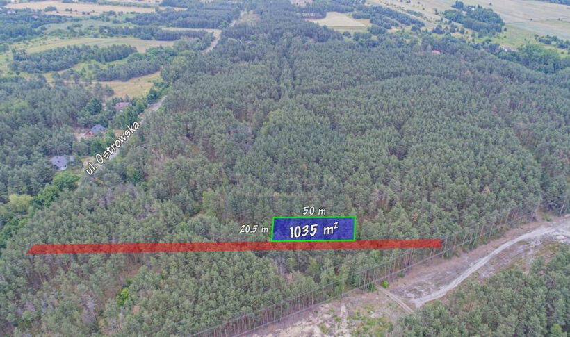 Działka na Sprzedaż, 1035.00m2, Przybynów - 2