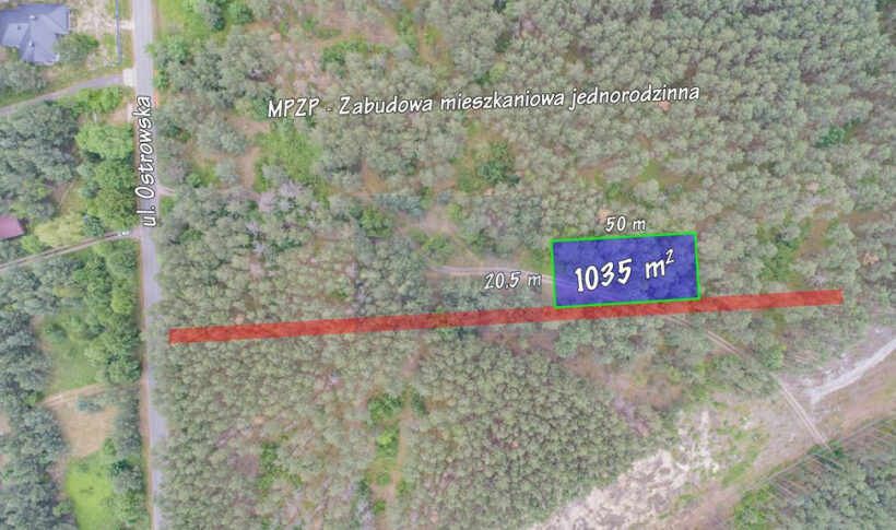 Działka na Sprzedaż, 1035.00m2, Przybynów - 1