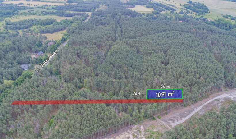 Działka na Sprzedaż, 1035.00m2, Przybynów - 9