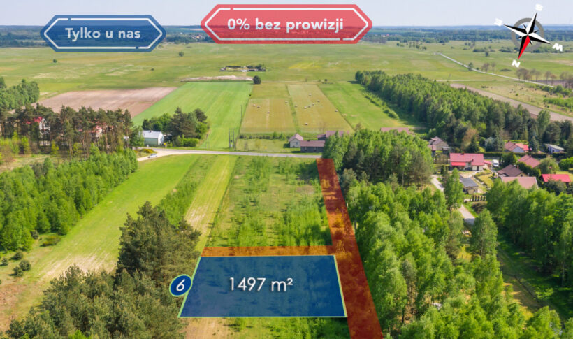 Działka na Sprzedaż, 1497.00m2, Nowa Wieś - 0