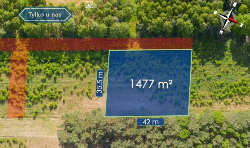Działka na Sprzedaż, 1477.00m2, Nowa Wieś - 8
