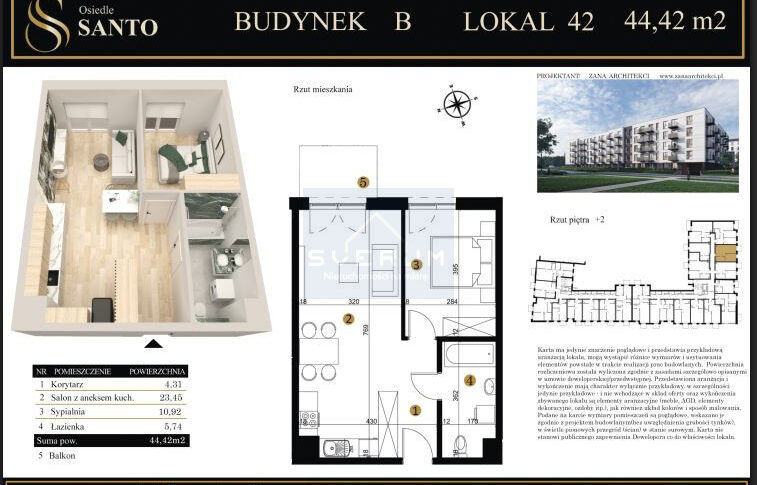 Mieszkanie na Sprzedaż, 44.42m2, Częstochowa-Śródmieście - 1