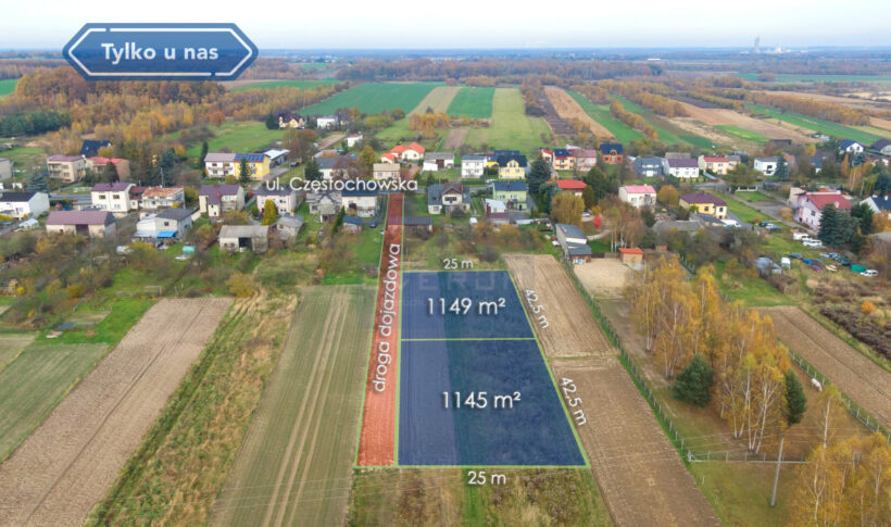 Działka na Sprzedaż, 1145.00m2, Jaskrów - 3
