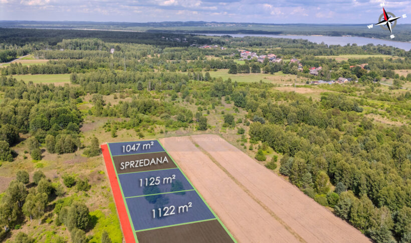 Działka na Sprzedaż, 1047.00m2, Poraj - 3