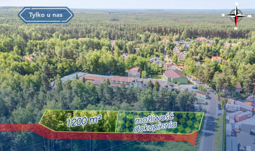Działka na Sprzedaż, 1200.00m2, Olsztyn - 2