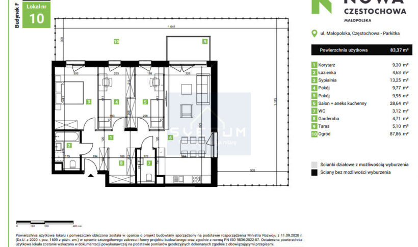Mieszkanie na Sprzedaż, 83.37m2, Częstochowa-Parkitka - 2